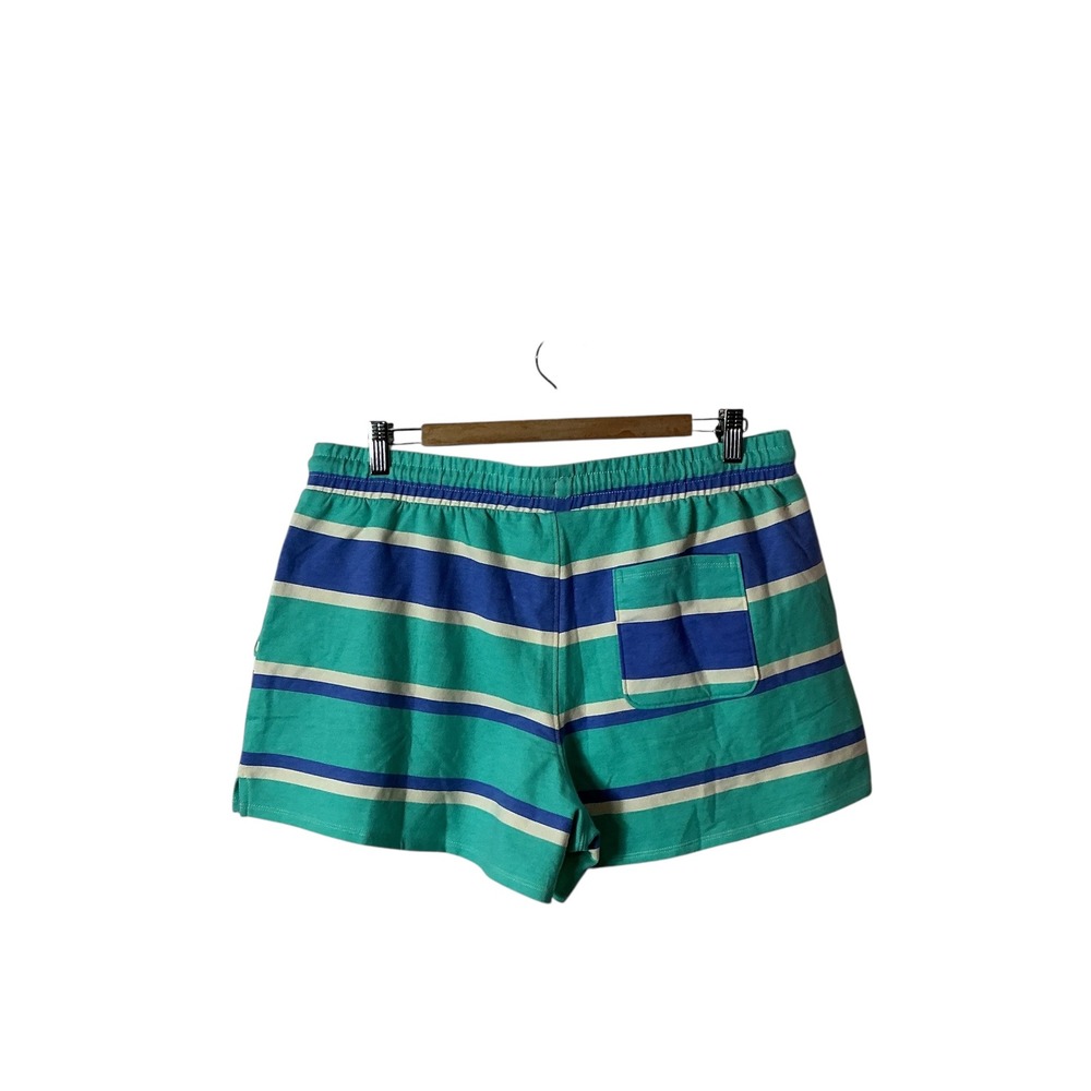 Wildfox Large Cotton Striped Top And Shorts Set Blue Ultrasoft Relaxed Comfort - Picture 4 of 14